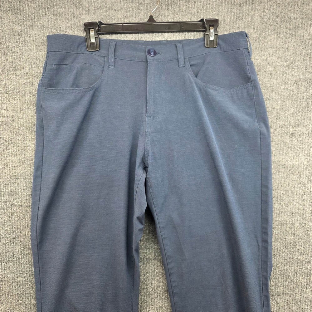 Callaway Mens Golf Pants 34x32 Blue‎ Stretch Performance Flat Front Casual Chino